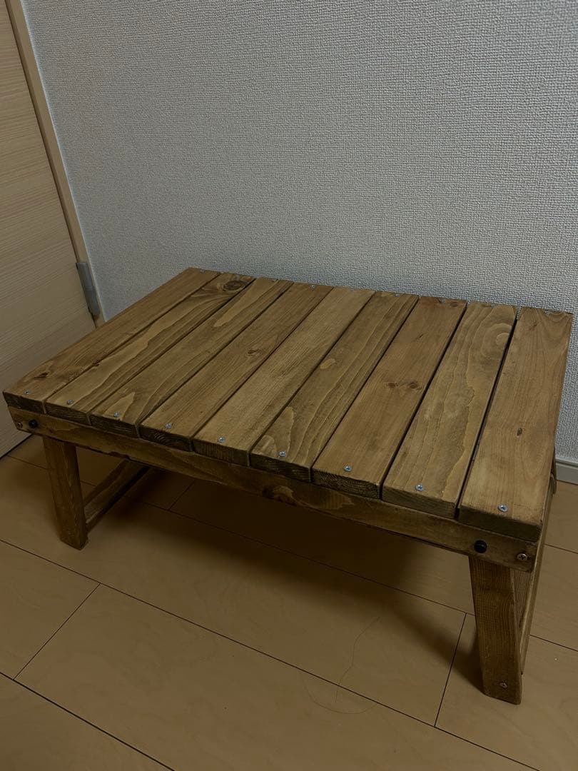 【新品未使用】ハレテーブル同規格 木製キャンプテーブル