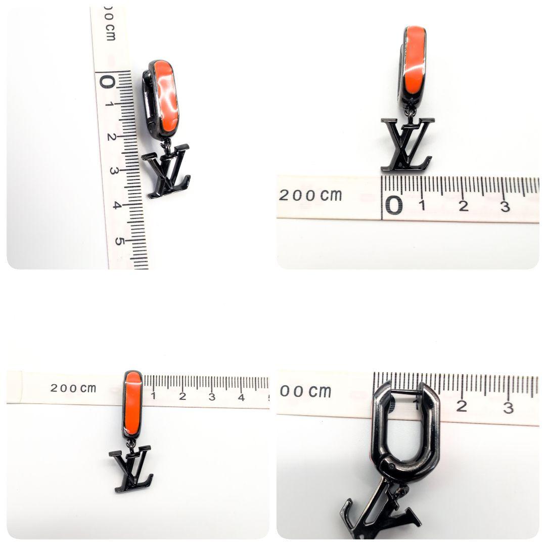 ルイヴィトン　ブックルドレイユ　パラダイスチェーン　ピアス オレンジ