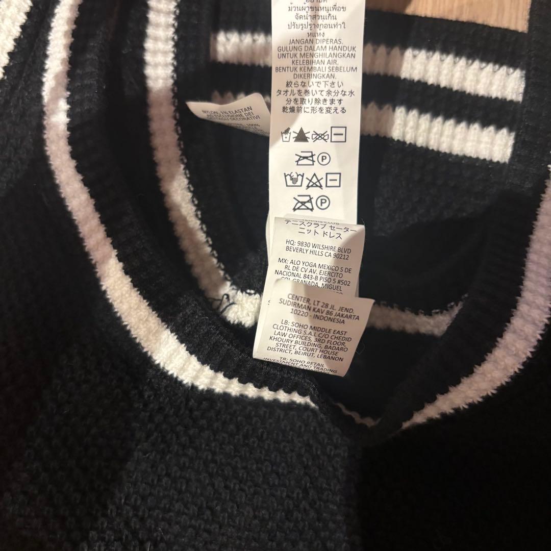 Alo yoga テニスクラブ　ニットドレス　ワンピース xxs