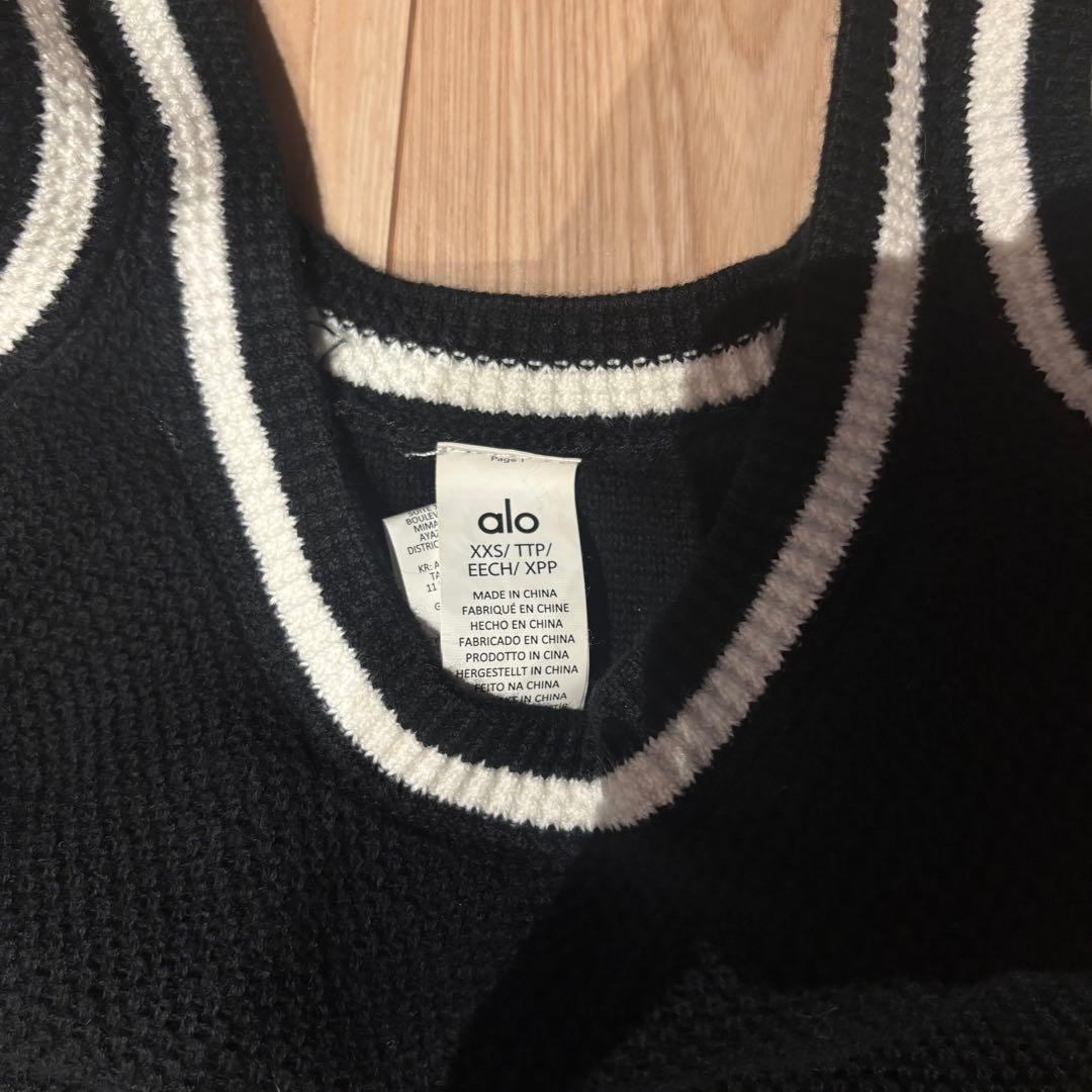 Alo yoga テニスクラブ　ニットドレス　ワンピース xxs