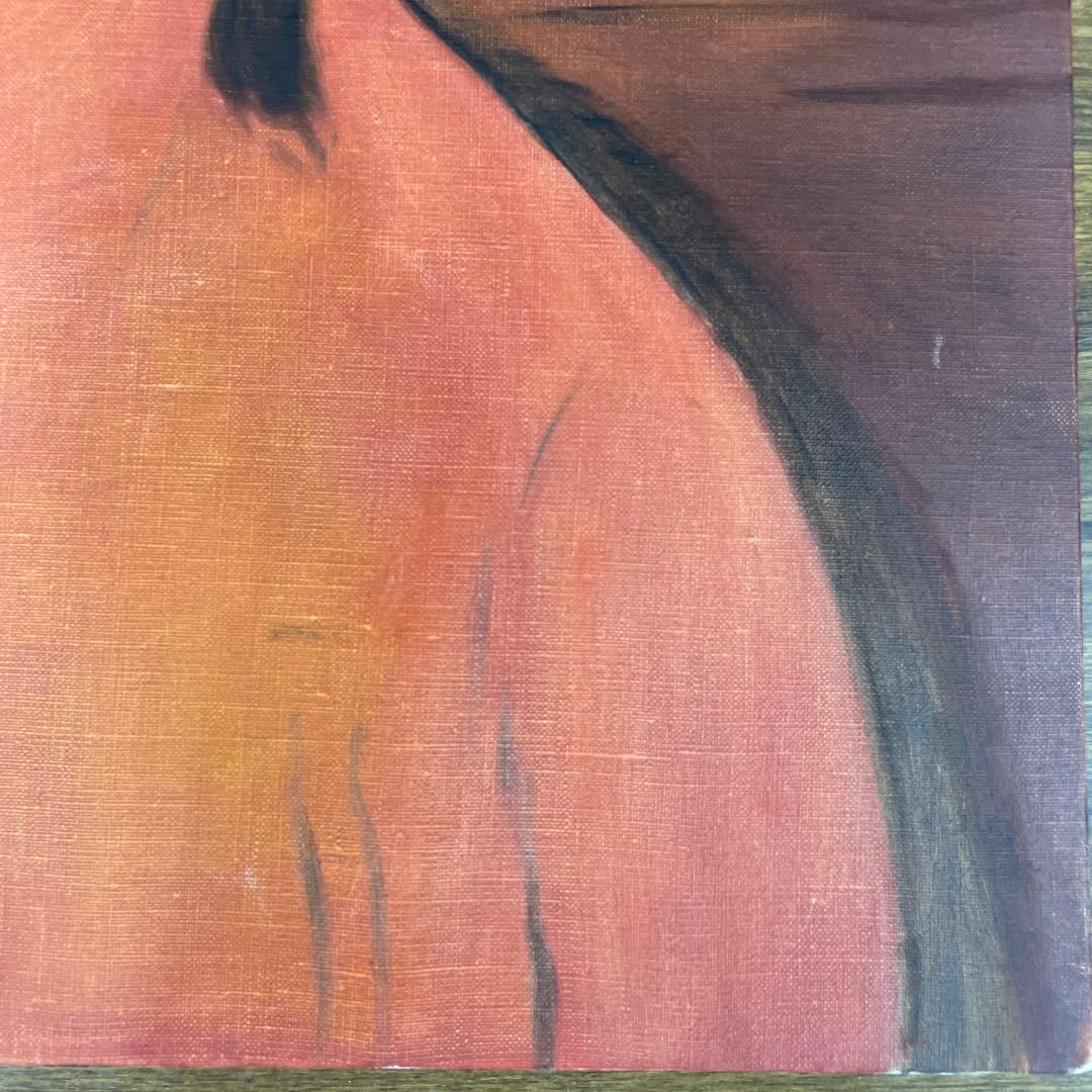 油絵・模写・原寸大】モディリアーニ『おさげの少女』(P12号、額付き