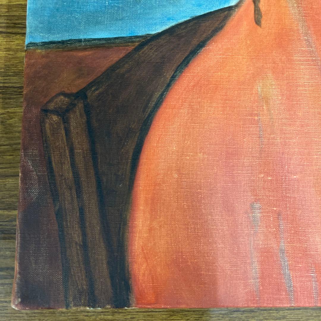 油絵・模写・原寸大】モディリアーニ『おさげの少女』(P12号、額付き