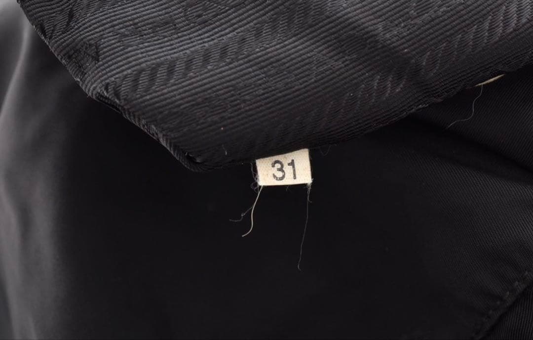 PRADA リュック 三角ロゴ ナイロン テスート レザー 黒 ブラック 巾着型