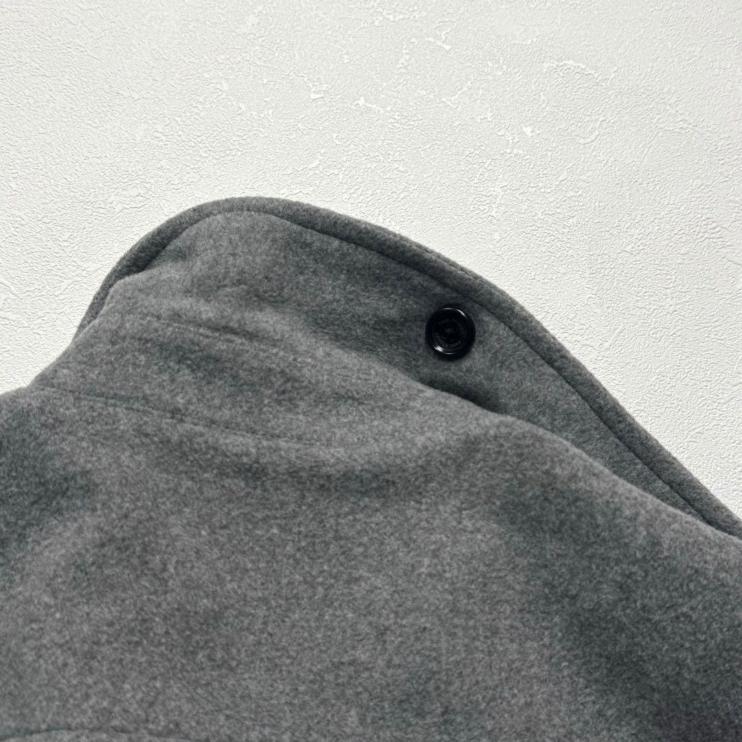 美シルエット ポールスチュアート ロング コート カシミヤ ベルト グレー