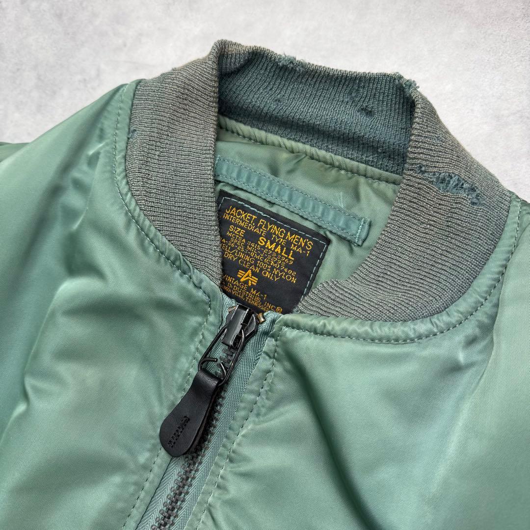 ボロ 90s USA製 Alpha MA-1 フライトジャケット 50s 復刻 - メルカリ