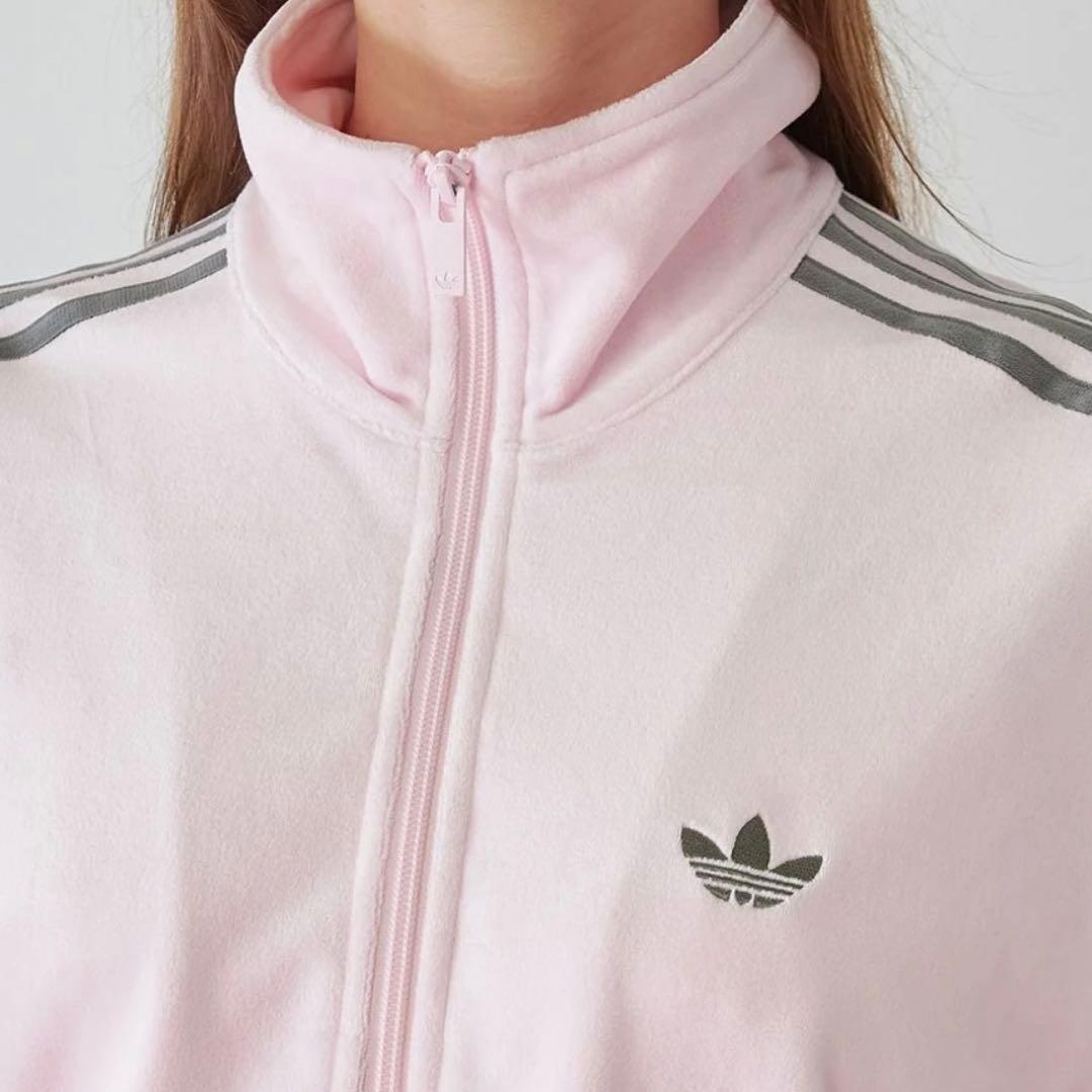 新品XL⭐️adidas × Snidel 別注 ベロア トラックトップ ピンク - メルカリ