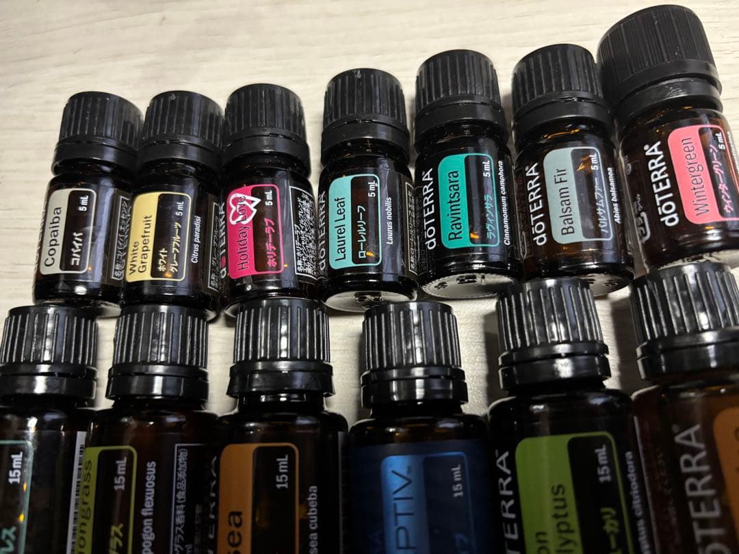 doTERRA エッセンシャルオイルセット 15ml 5ml 13本