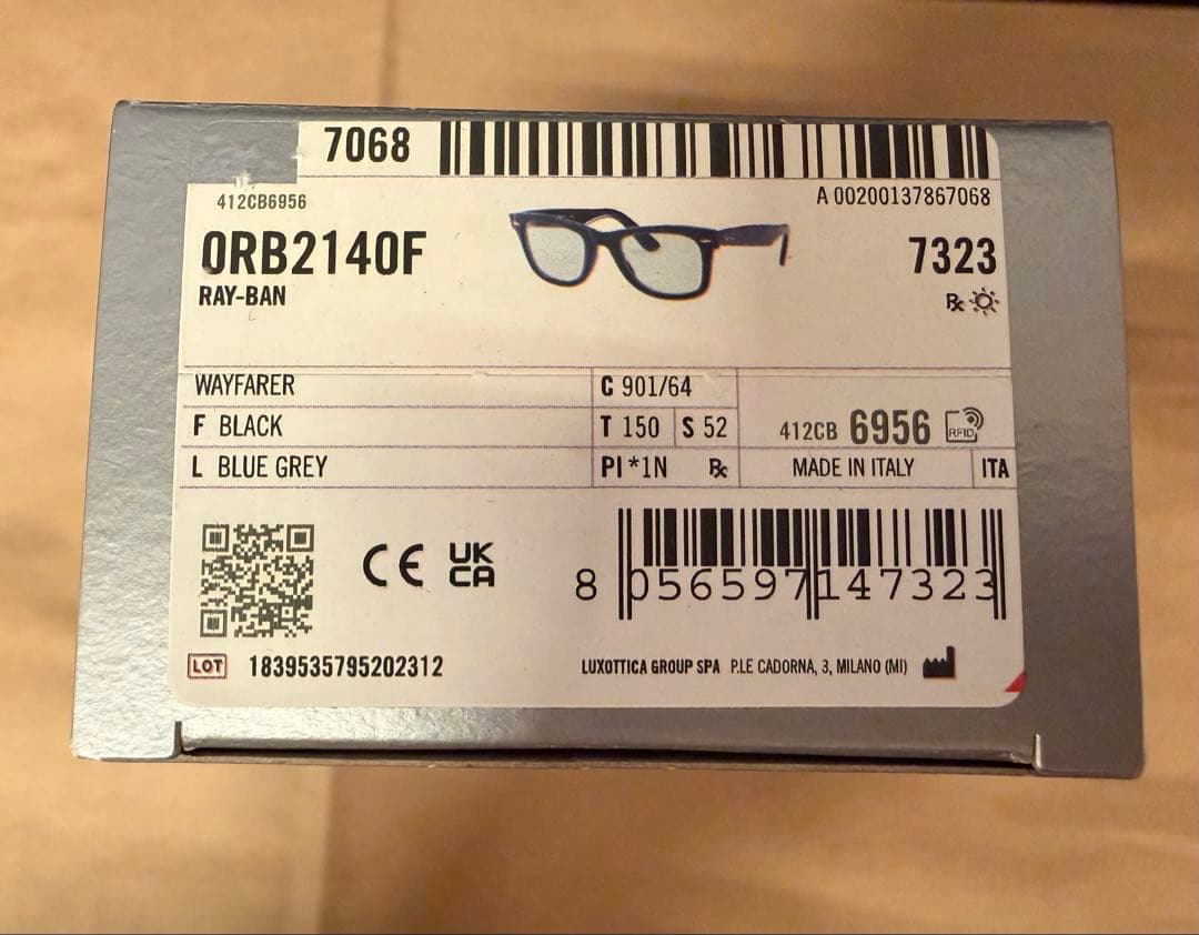 RayBan WAYFARER　RB2140F 901/64