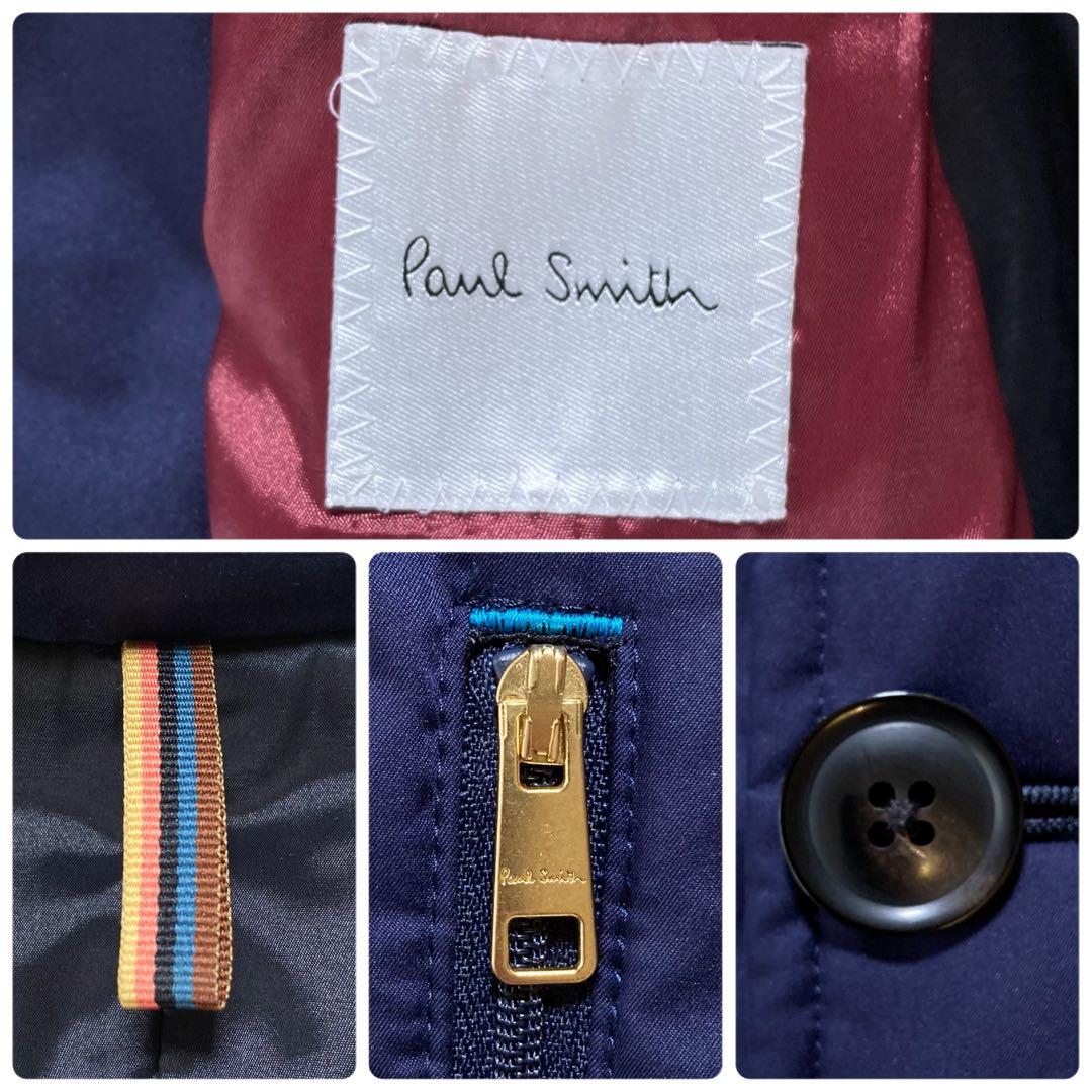 未使用級 ポールスミス 現行タグ ダウンコートロングコート ステンカラーコート