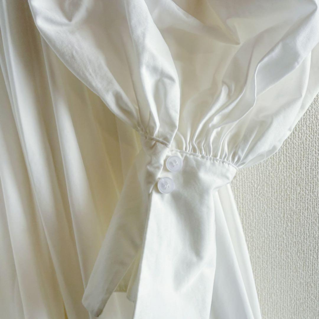 la belle etude 裾バルーンボリュームシャツワンピース