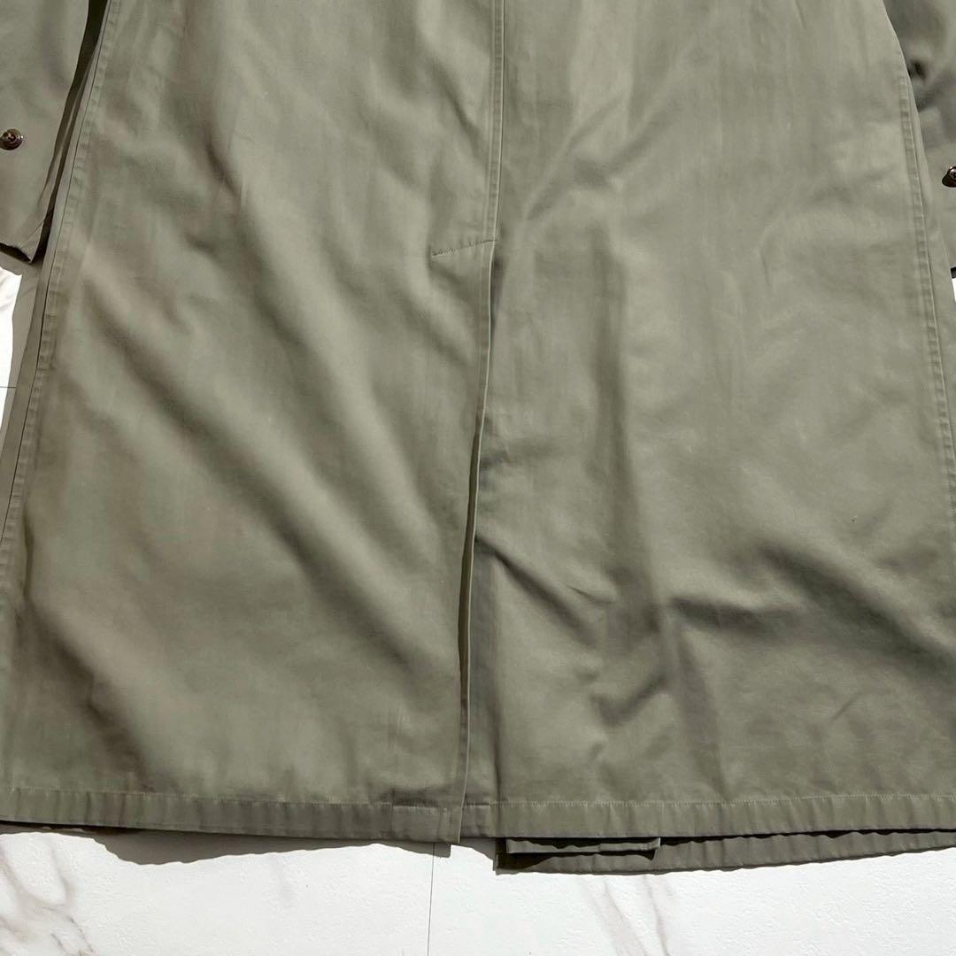 美品✨バーバリー ステンカラーコート XLサイズ ノバチェック ライナー カーキ