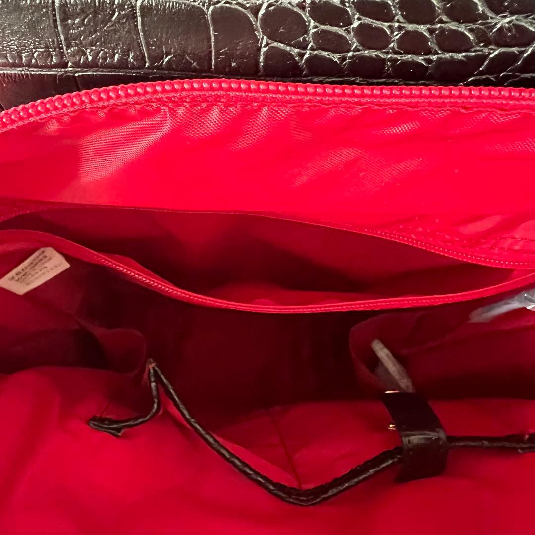 【新品未使用】SWANY スワニー キャリー クロコ型押し 黒 ４輪 Lサイズ