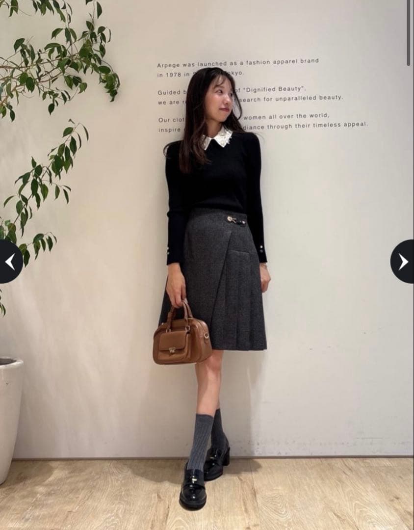 JUSGLITTYサイドプリーツミニスカート 黒 S - メルカリ