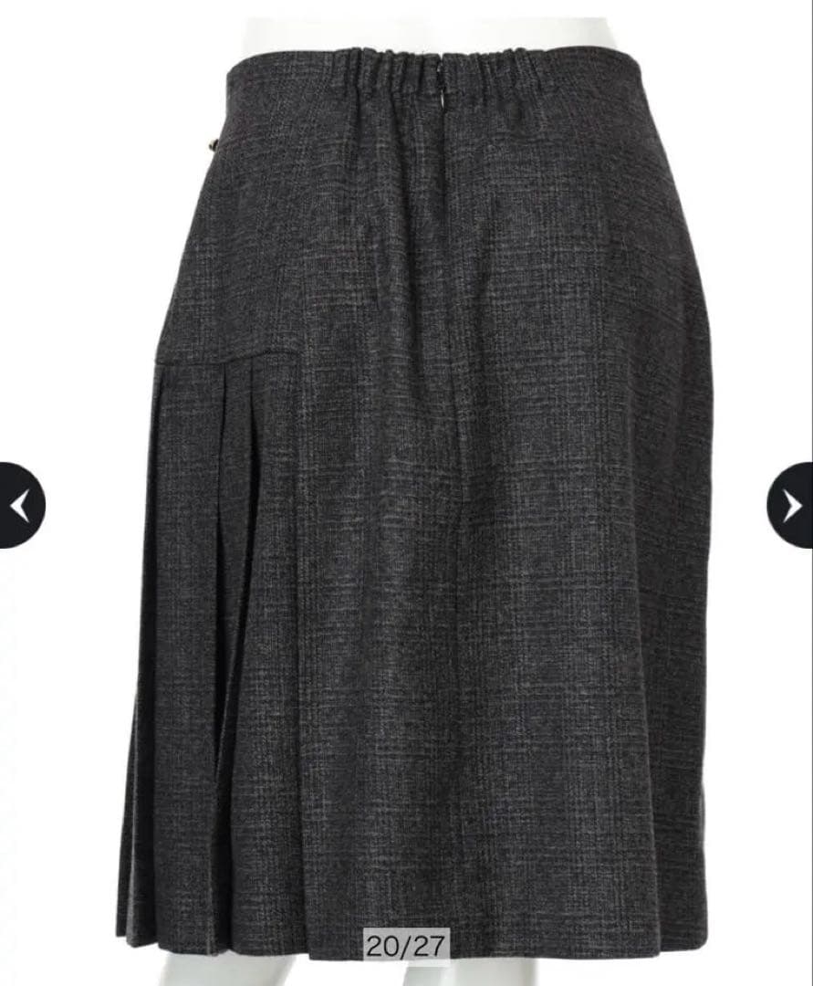 JUSGLITTYサイドプリーツミニスカート 黒 S - メルカリ