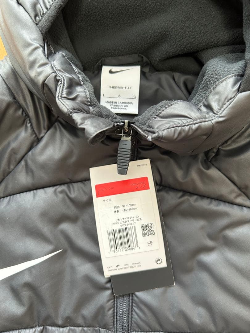 NIKE ナイキ ベンチコート ロングコート 中綿 ブラック