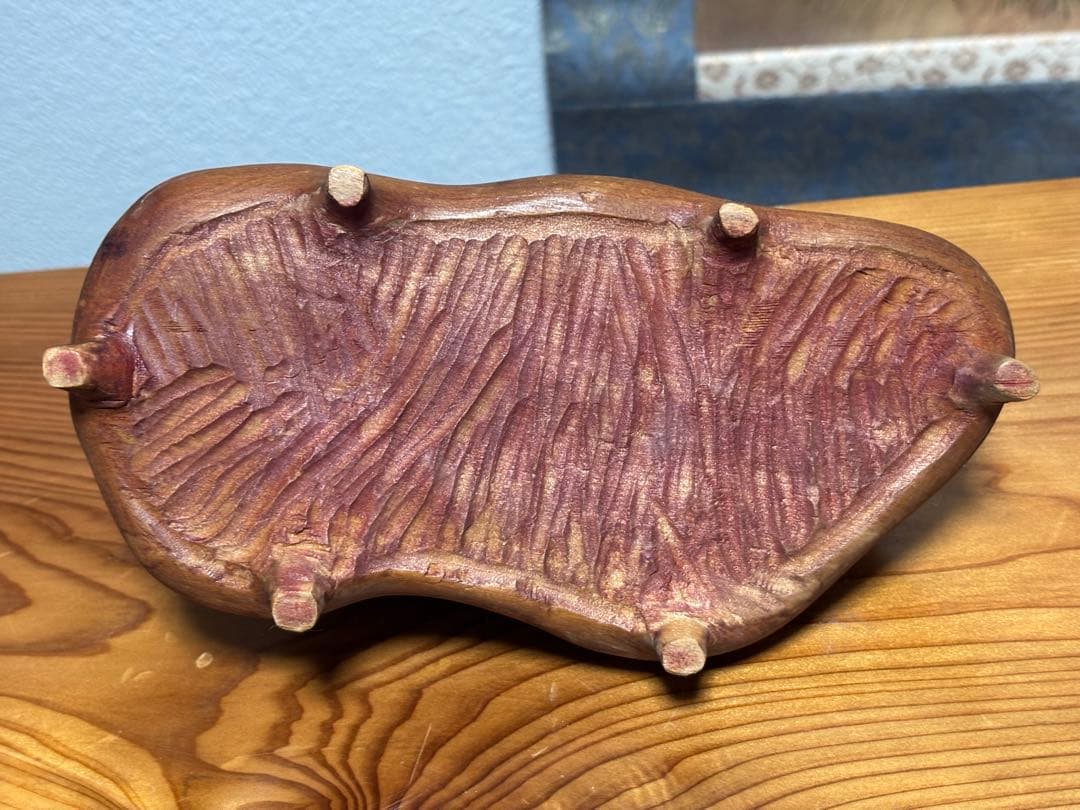 神居古潭石 真黒石 遠山 旭岳 観賞用 水石 台座付