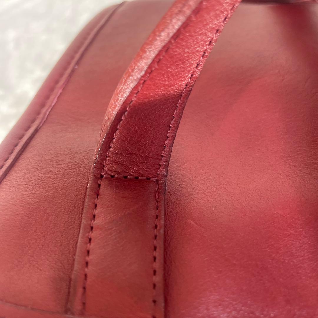【美品】OLD COACH オールドコーチ リュック 赤 ターンロック USA製