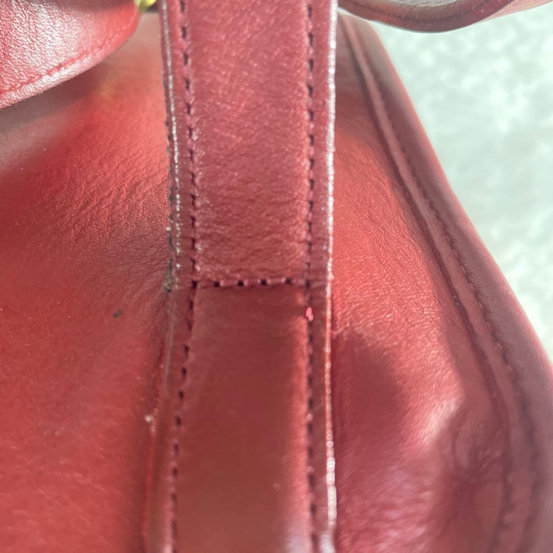 【美品】OLD COACH オールドコーチ リュック 赤 ターンロック USA製