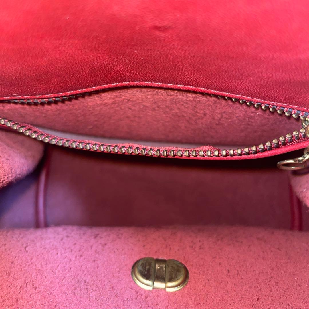 【美品】OLD COACH オールドコーチ リュック 赤 ターンロック USA製