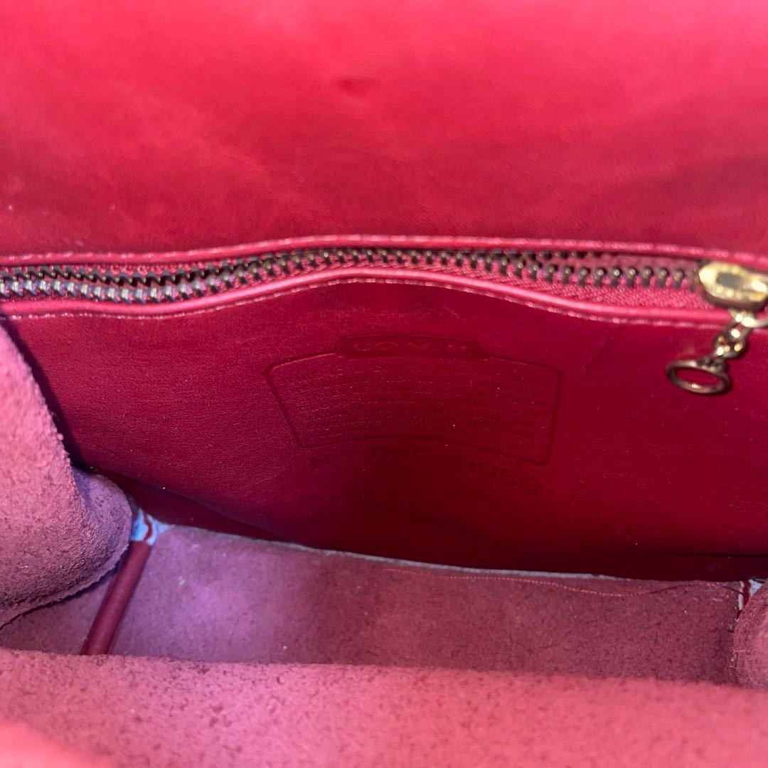 【美品】OLD COACH オールドコーチ リュック 赤 ターンロック USA製