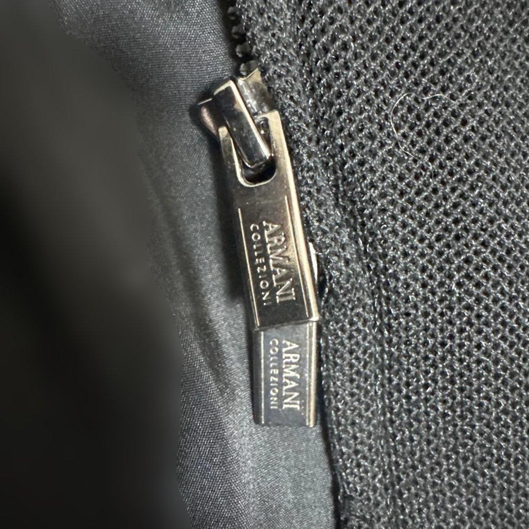 ARMANI COLLEZIONI ノーカラージャケット ブラック
