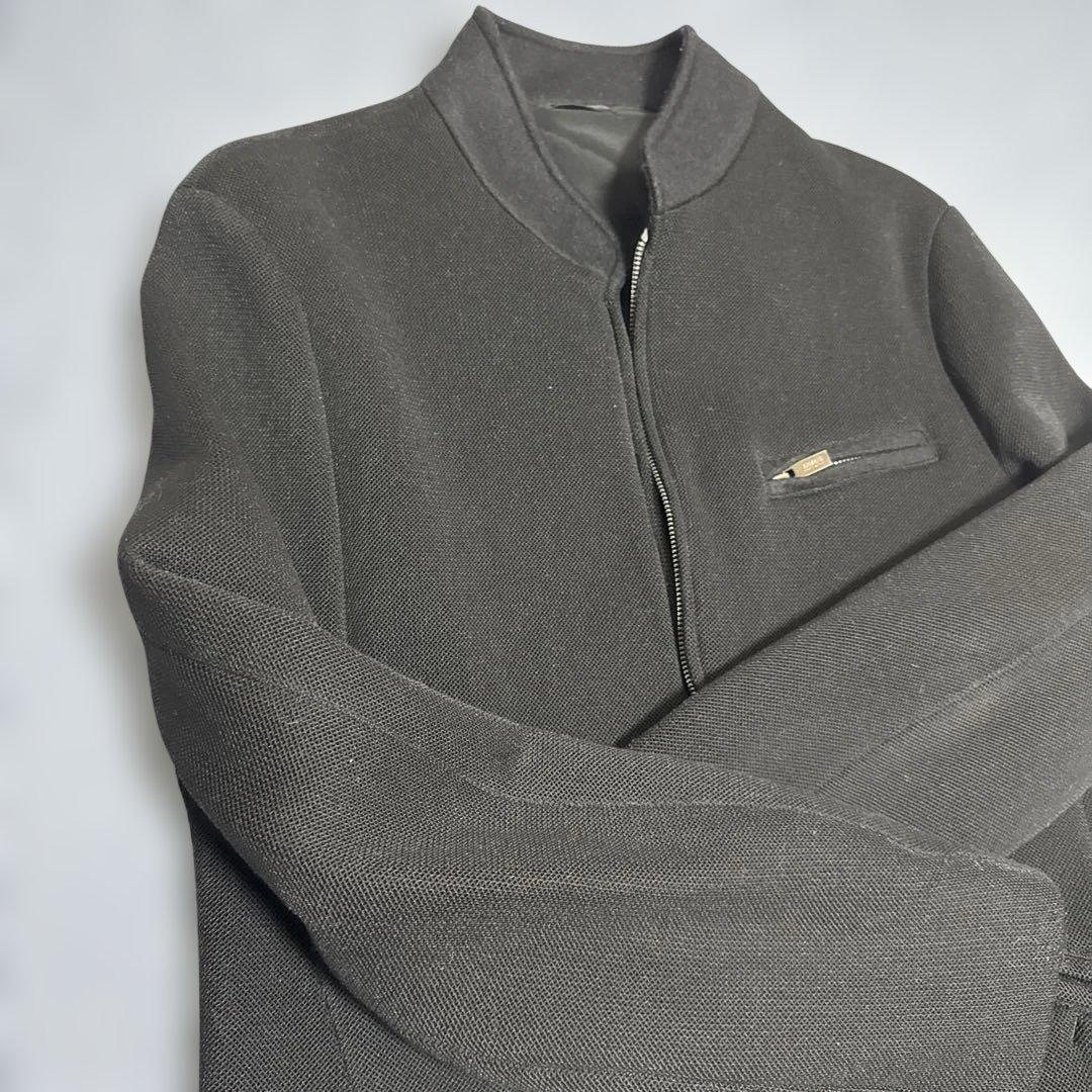 ARMANI COLLEZIONI ノーカラージャケット ブラック