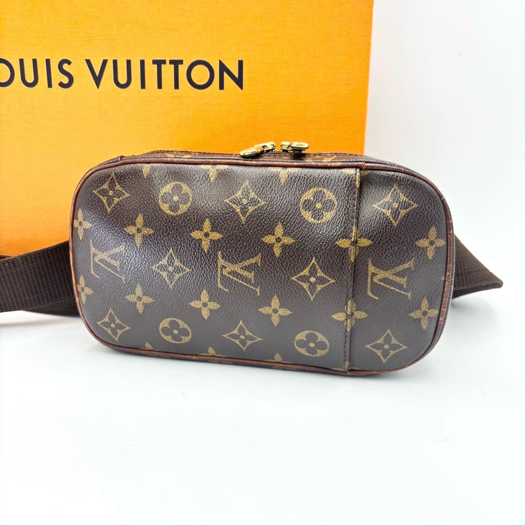 まさ ルイヴィトン 本物 希少 レア ポシェットガンジュ モノグラム