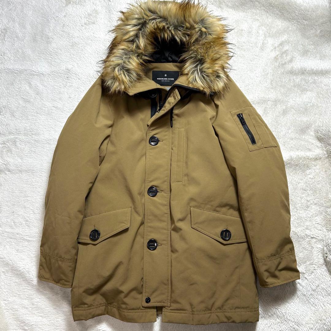 【極美品】ナノユニバース　西川ダウン　HYBRID　ダウンジャケット　S