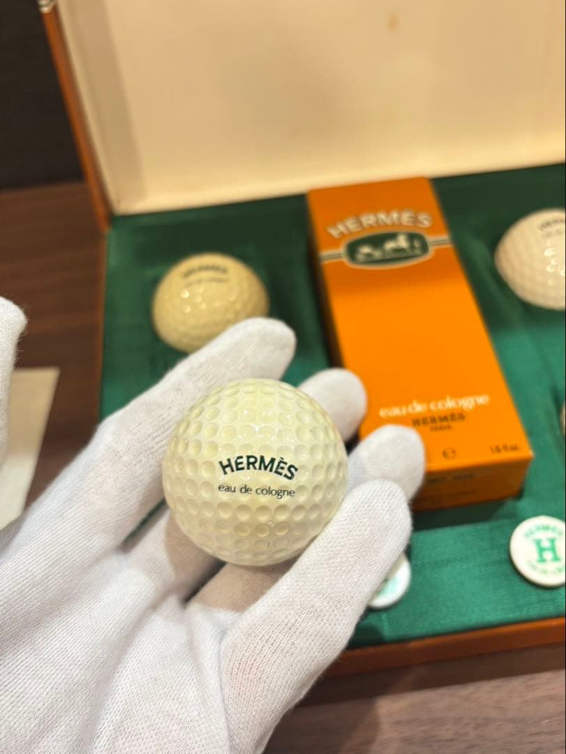 HERMÈS eau de cologne ゴルフボール　3点セット　エルメス