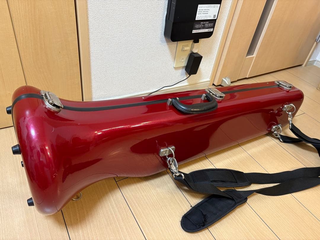 トロンボーン ハードケース シャイニーケース レッド 赤