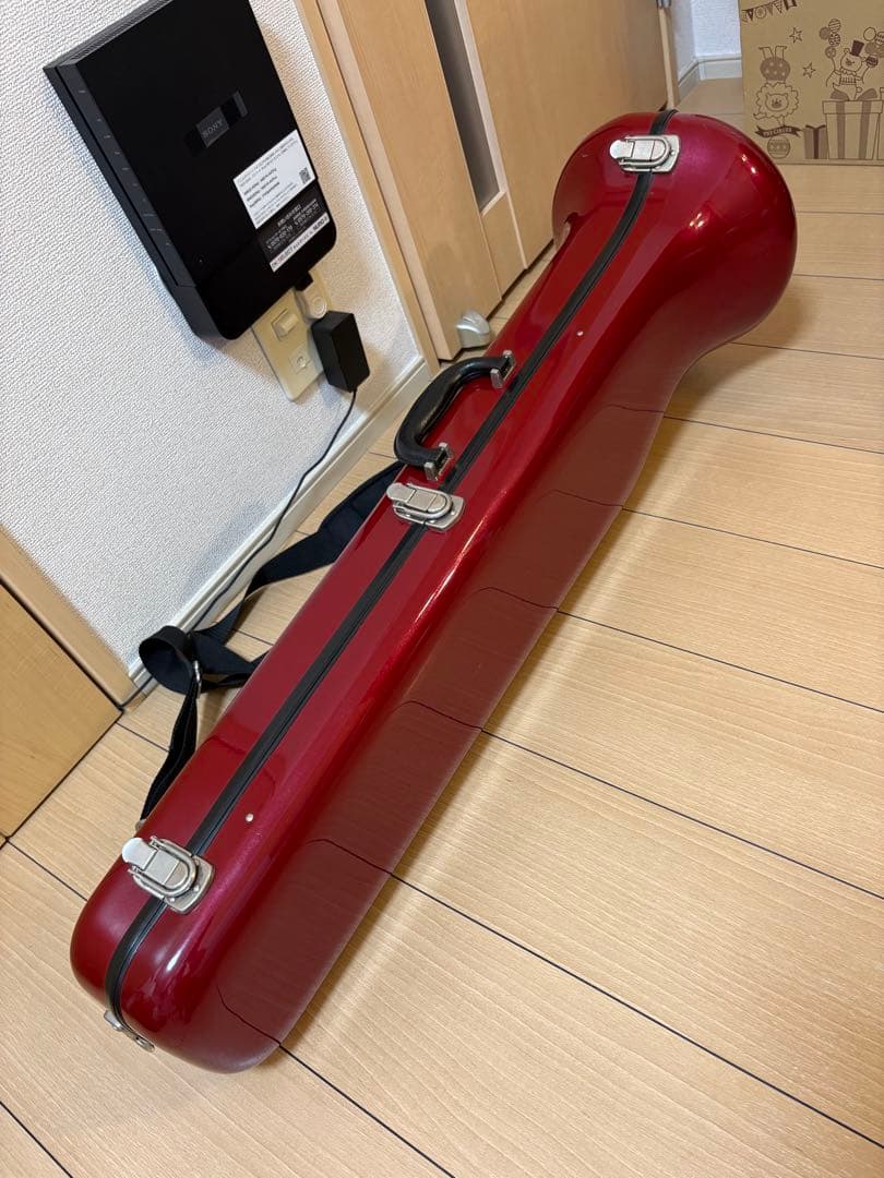 トロンボーン ハードケース シャイニーケース レッド 赤