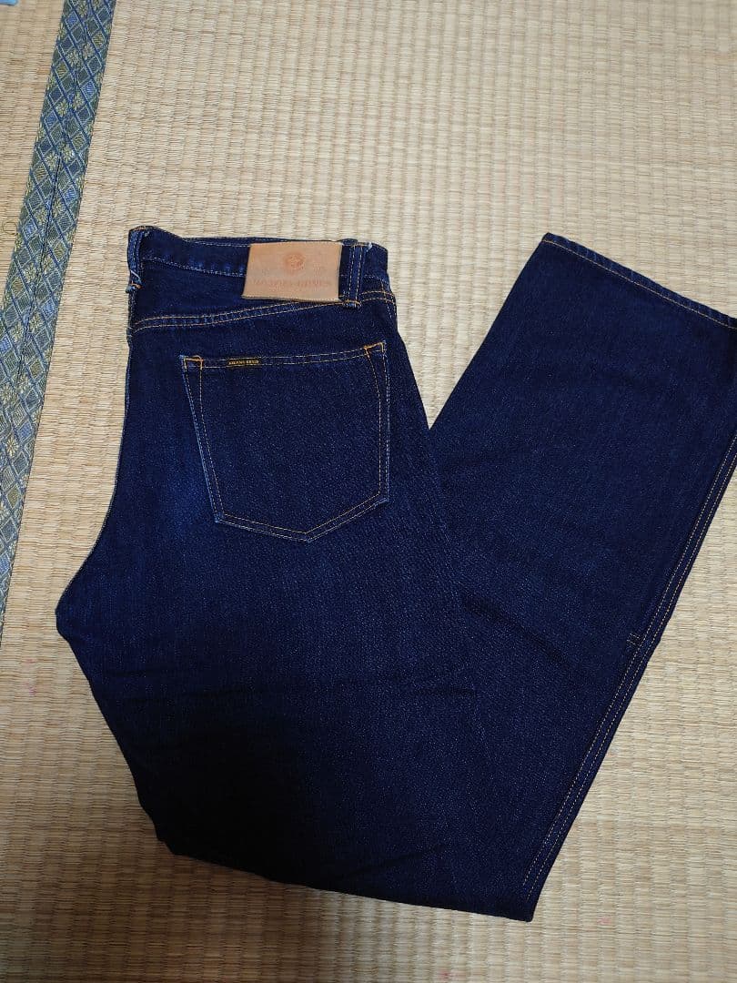 児島ジーンズ　トリプルニーデニムパンツ ケブラーデニム　ダイヤモンドキルティング