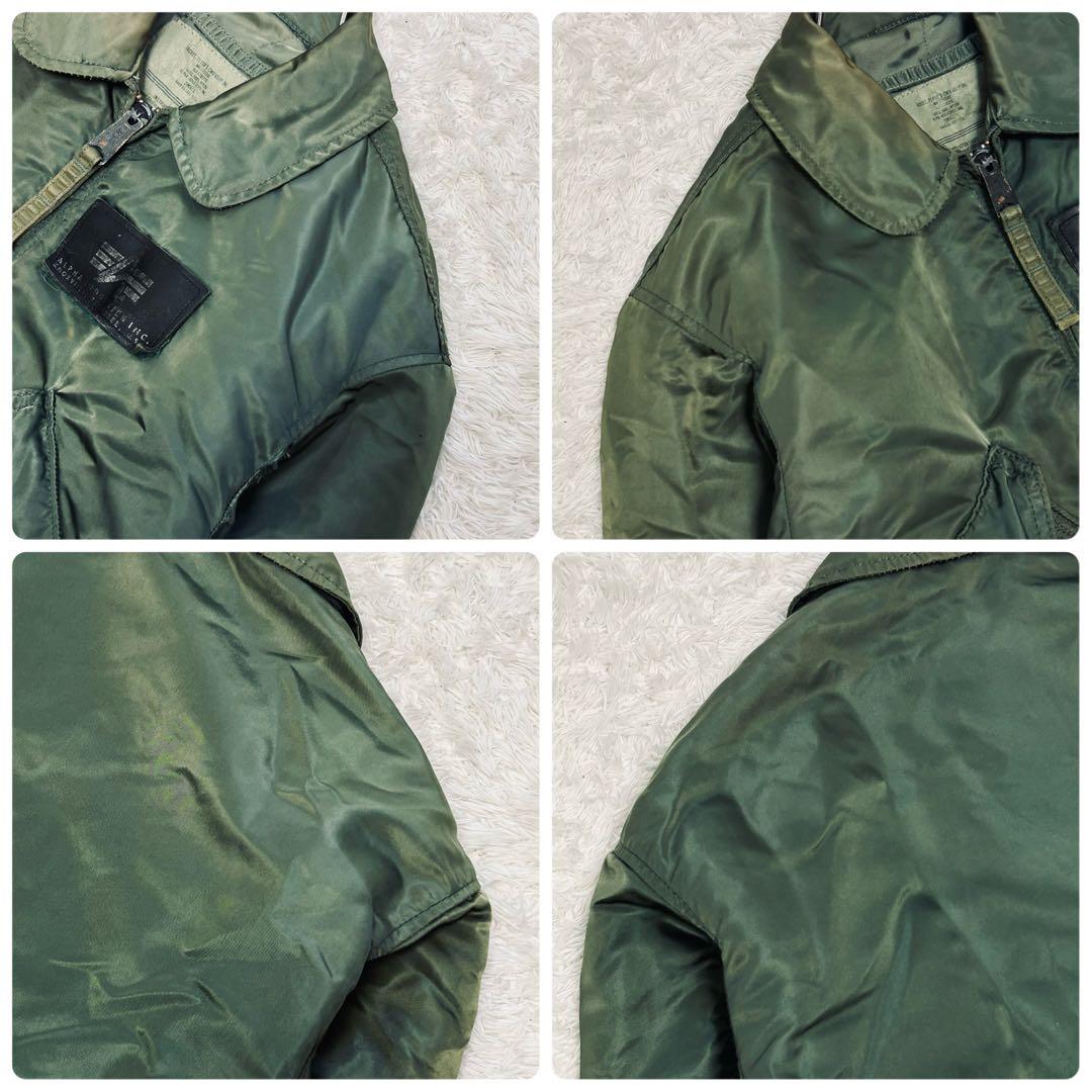 希少 90s ALPHA CWU-45 USA製 フライトジャケット ベルクロ