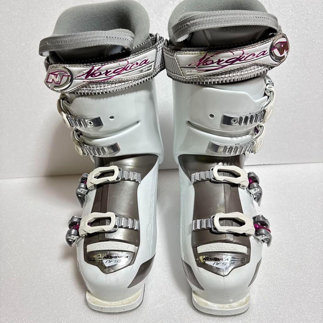 25cm Nordica スキーブーツ 295mm ホワイト/グレー/ピンク