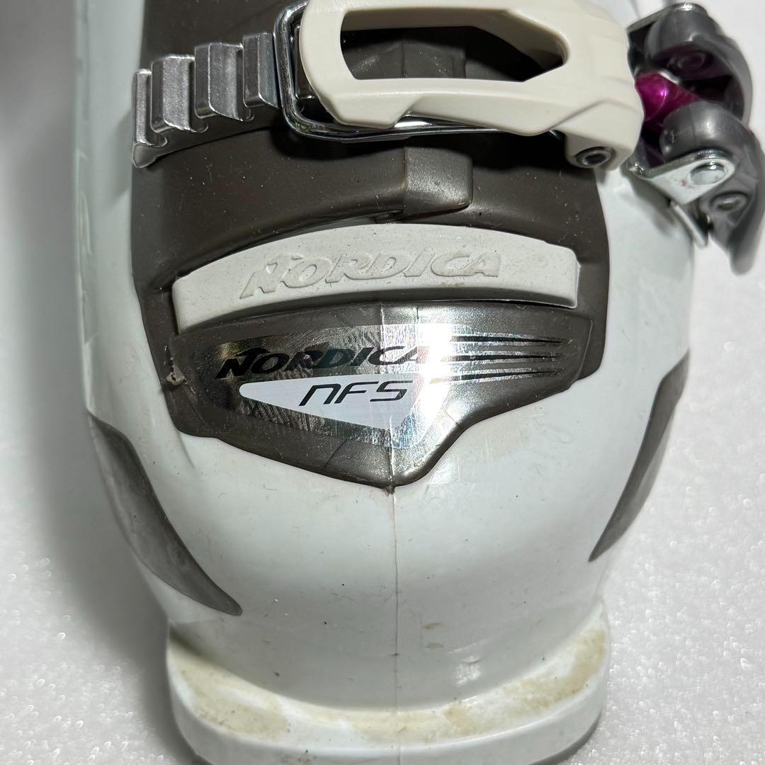 25cm Nordica スキーブーツ 295mm ホワイト/グレー/ピンク