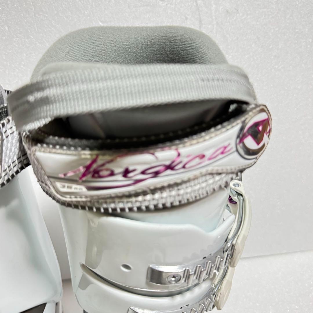 25cm Nordica スキーブーツ 295mm ホワイト/グレー/ピンク