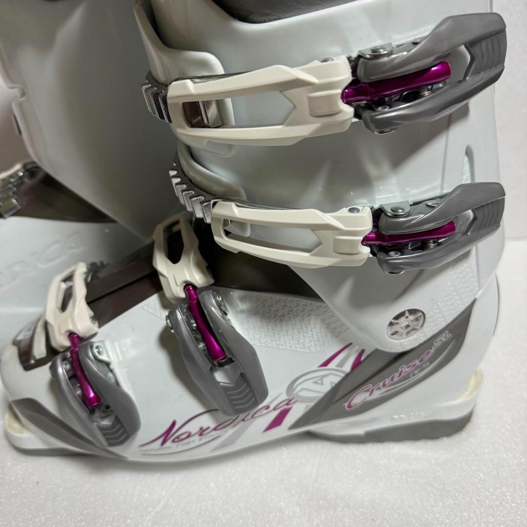 25cm Nordica スキーブーツ 295mm ホワイト/グレー/ピンク
