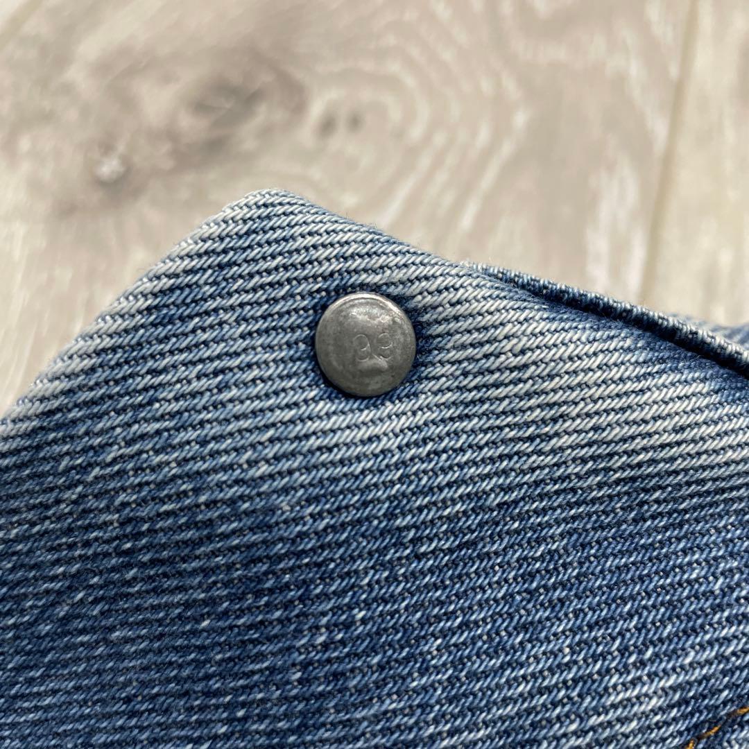 70s unknown ストア系 3rdタイプ デニムジャケット 縦落ち XL