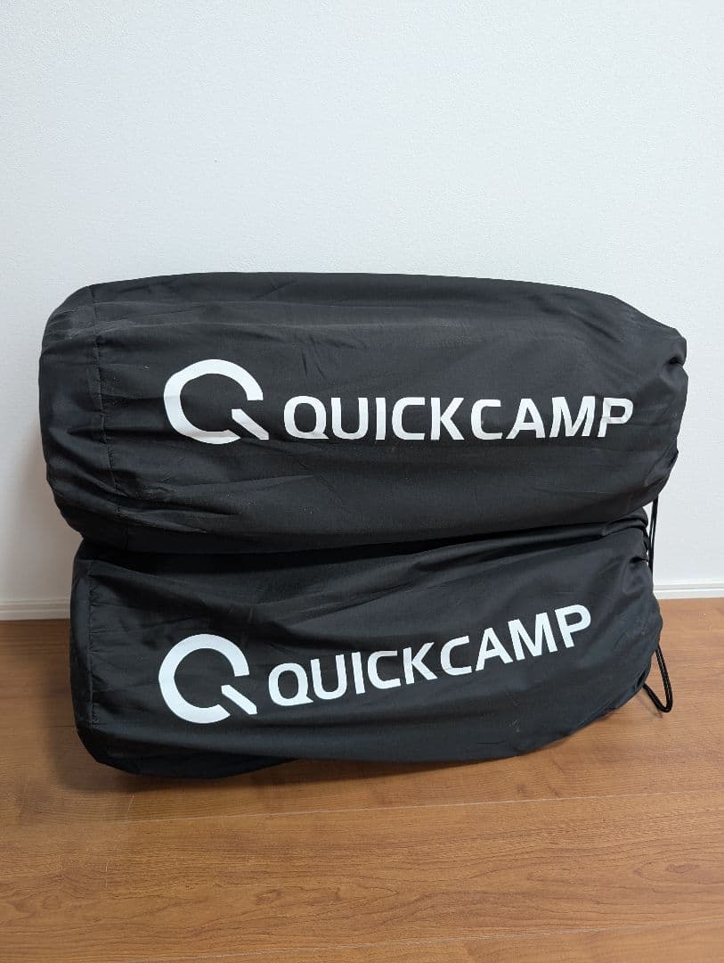 QUICKCAMPインフレータブルマットダブルサイズ4人用キャンプ 寝具 2個