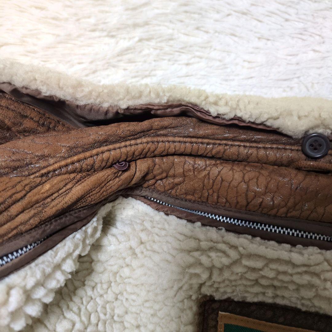 vintage G-1 襟ボアムートン レザー フライトジャケット ライナー付き