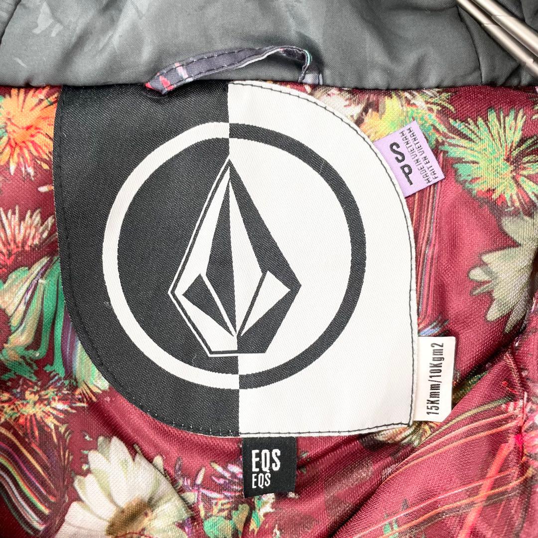 4460 【美品】ボルコム ジャケット スノボウェア 総柄 花柄 耐水性◎