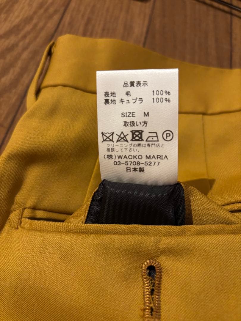 新品 wacko maria PLEATED TROUSERS TYPE-2 M