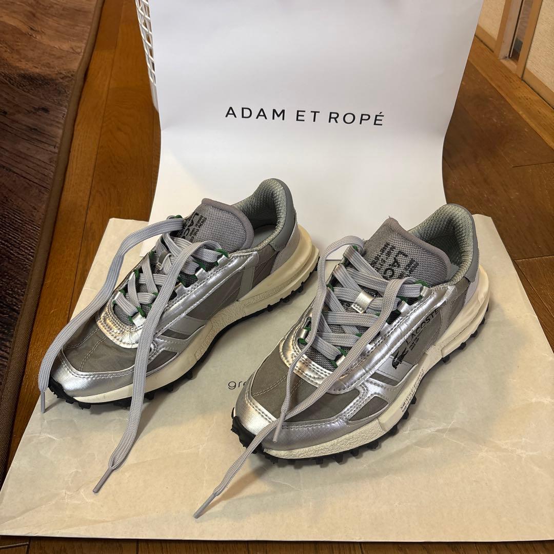 アダムエロペ✖️ラコステ　 シルバースニーカー