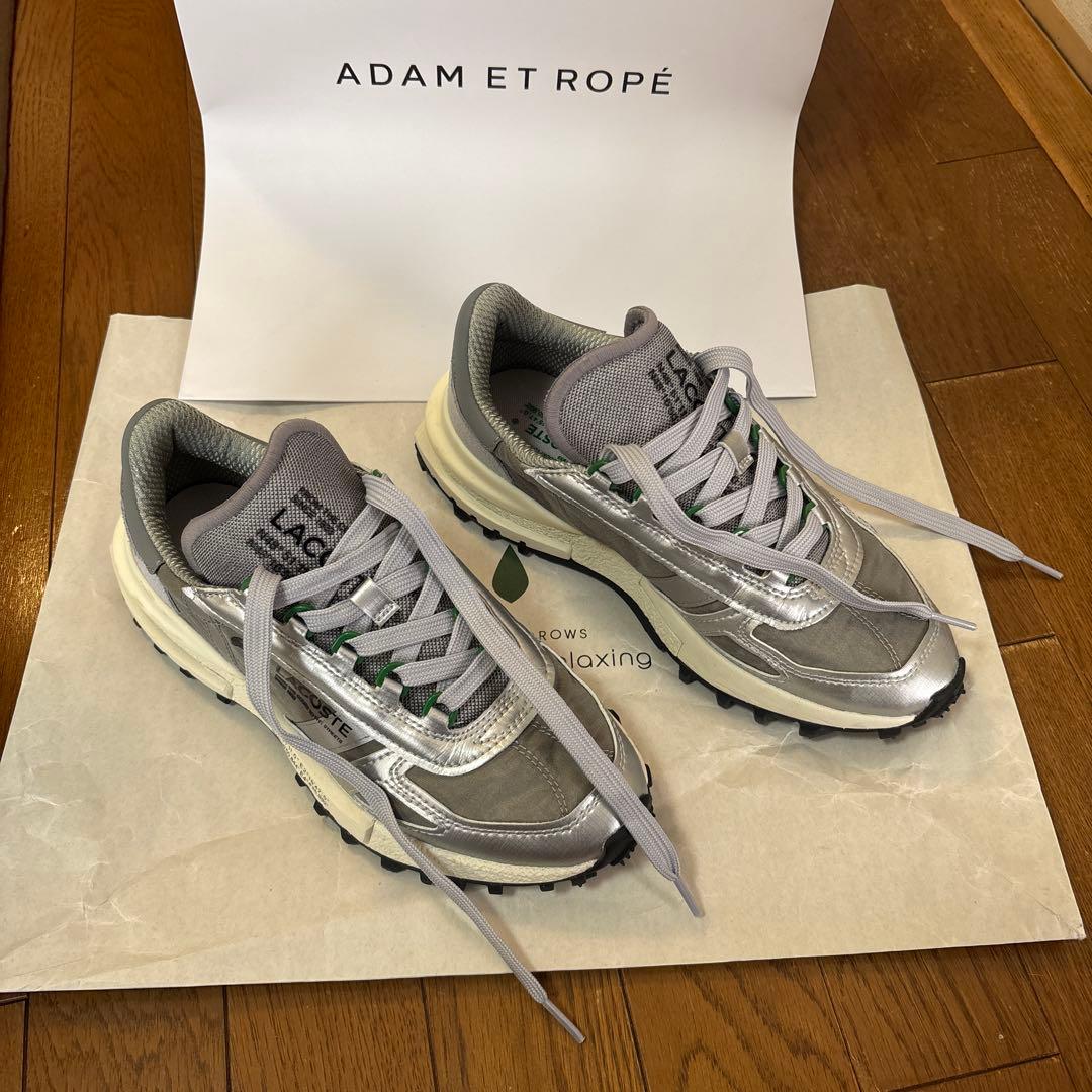 アダムエロペ✖️ラコステ　 シルバースニーカー