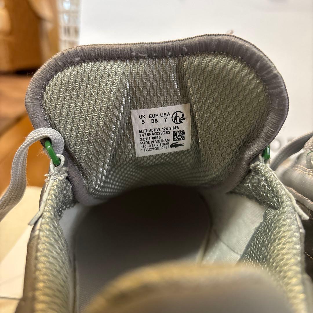 アダムエロペ✖️ラコステ　 シルバースニーカー