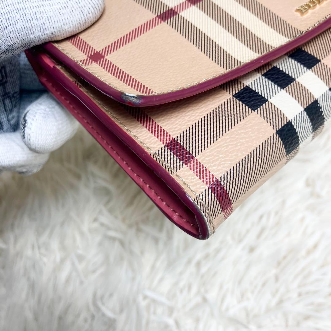 Burberry バーバリー ロングウォレット ノバチェック シャドーホース