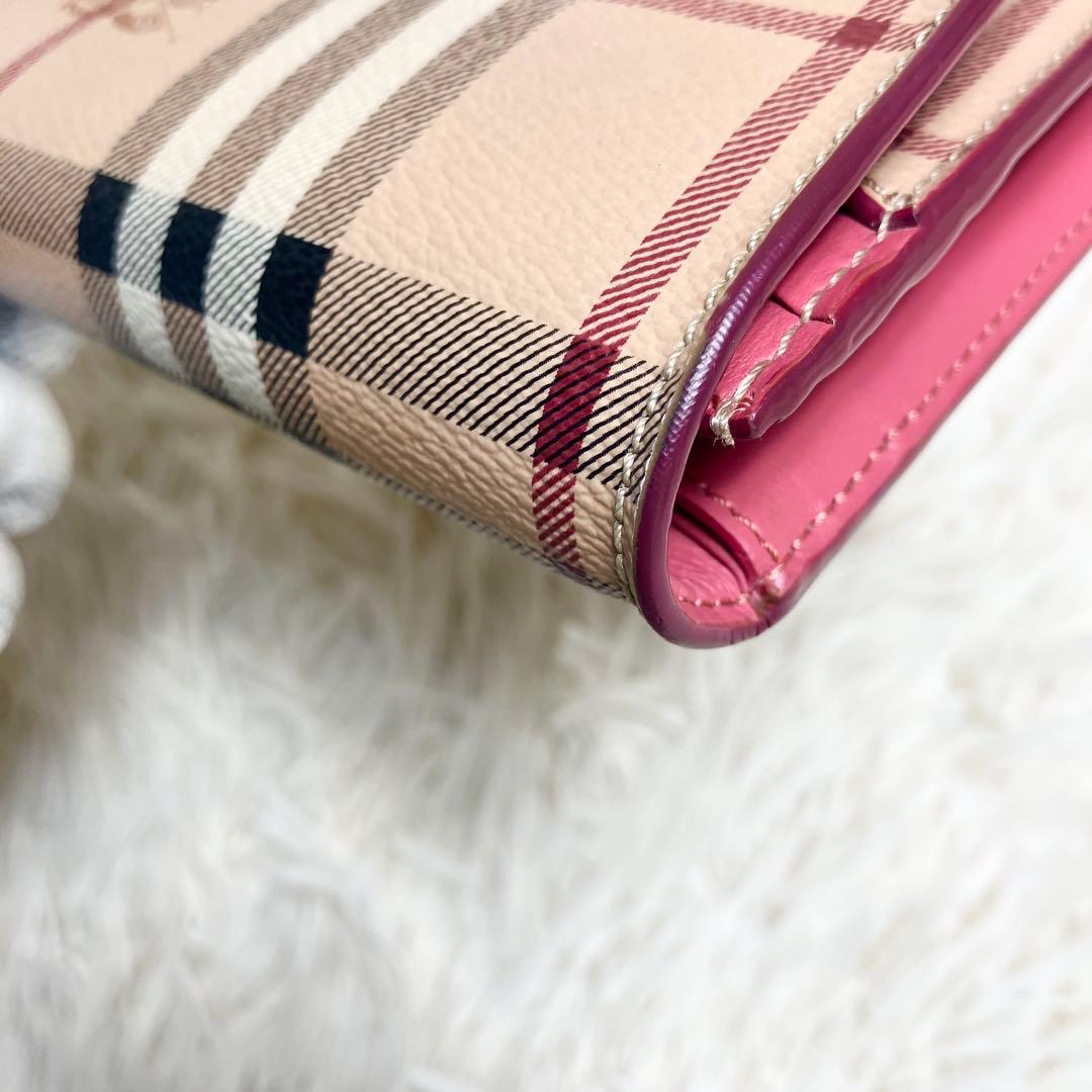 Burberry バーバリー ロングウォレット ノバチェック シャドーホース