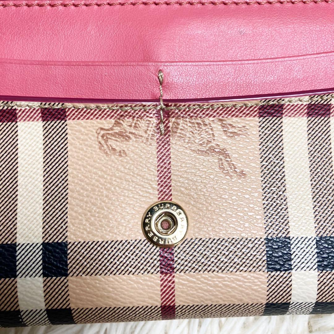 Burberry バーバリー ロングウォレット ノバチェック シャドーホース