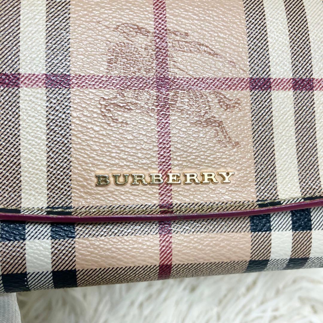 Burberry バーバリー ロングウォレット ノバチェック シャドーホース