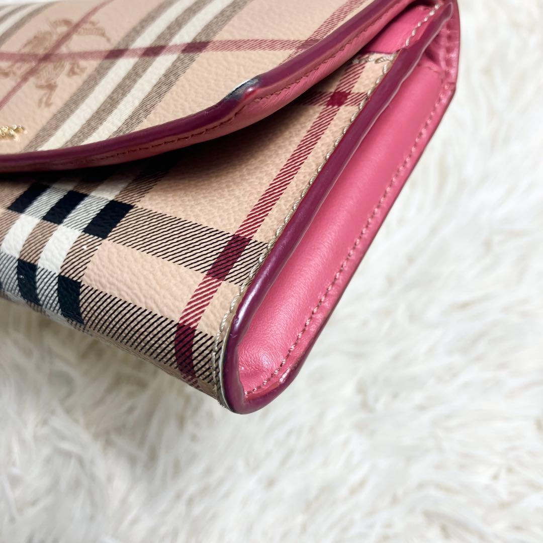 Burberry バーバリー ロングウォレット ノバチェック シャドーホース